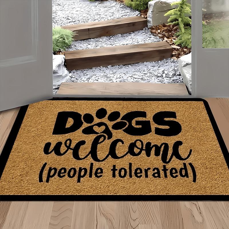 1PC Welcome Pattern Kitchen Rugs Non-Slip Door Mats Pop Arts Design Living Room Rug Bath Mat Carpet for Home Sink Laundry Decor