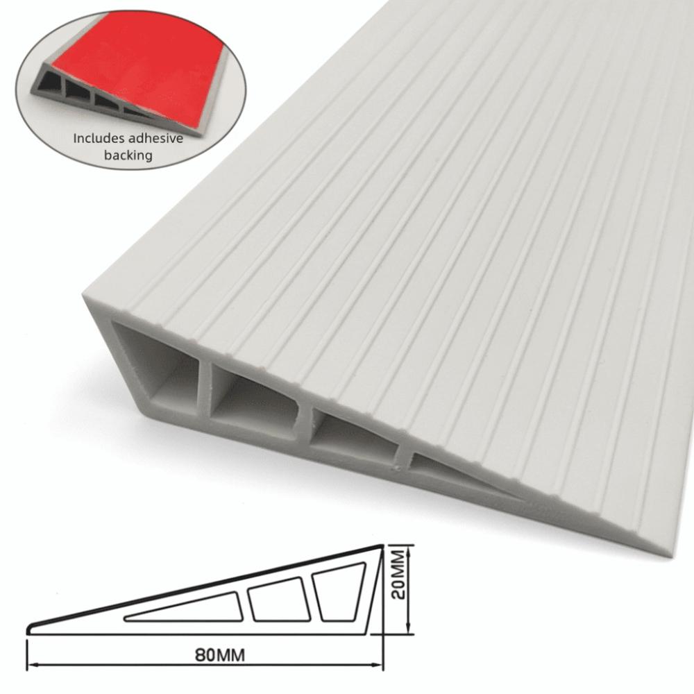 Universal Carpet To Tile Rise Threshold Ramps Self Adhesive 60cm Wheelchairs Ramps PVC Cuttable Floor Transition Strip Doorways