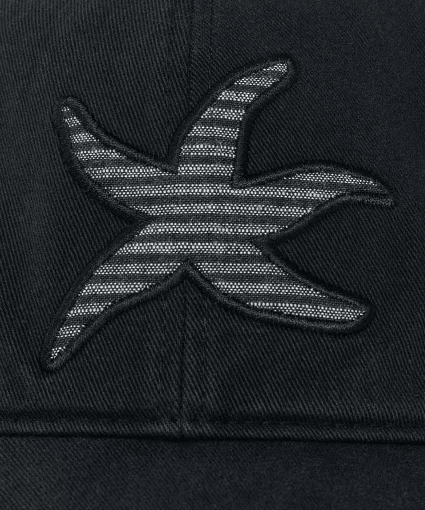 THE COLDEST MOMENT Tcm Stripe Logo Patch Cap (Black)