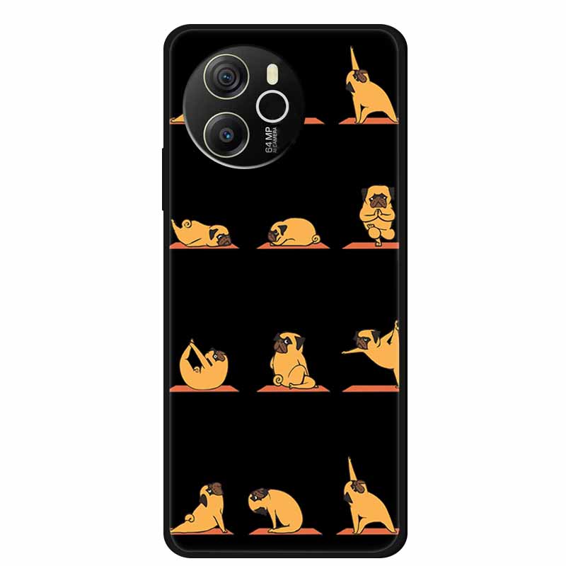 Coque For Blackview Shark 8 Case Cute Cartoon Black Silicone Soft Phone Cases For Blackview Shark 8 Back Cover Case Shark8 Funda
