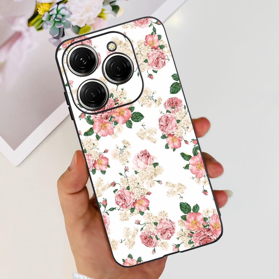 For Tecno Spark 20 Pro Casing KJ6 Luxury Candy Painted Cover Soft Silicone Case For Tecno Spark 20 Spark20 Pro Housing Funda