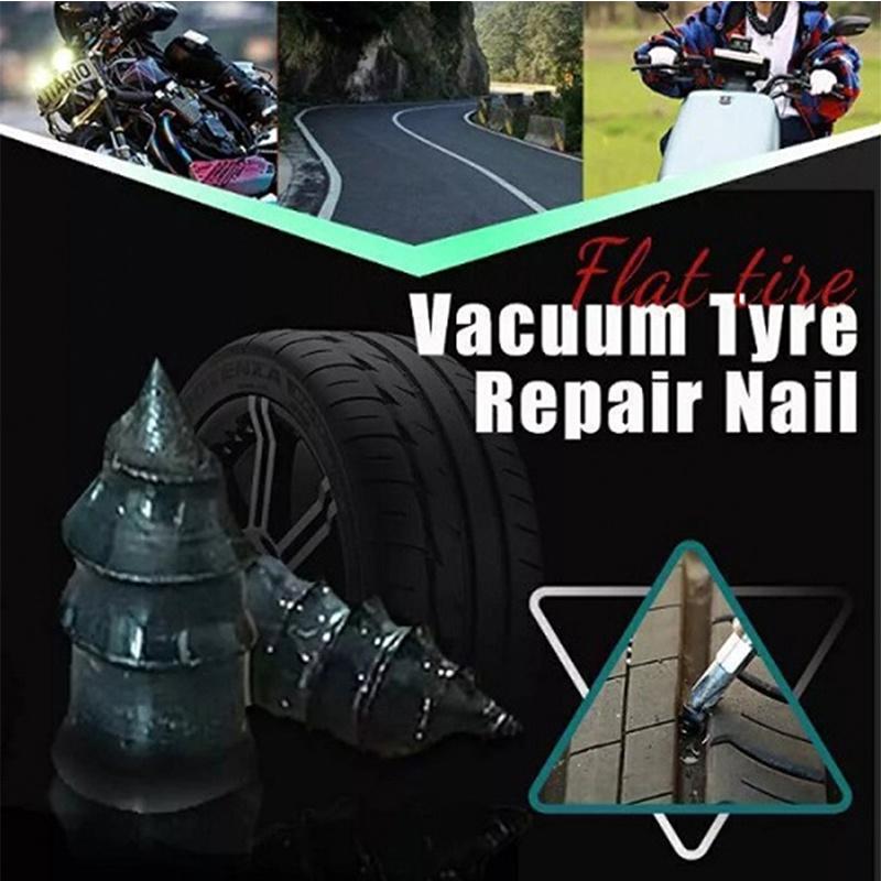 20Pcs Universal Vacuum Tyre Repair Set For Car Motorcycle Scooter Rubber Tubeless Tire Repair Kit Glue Free Repair Tire Nails