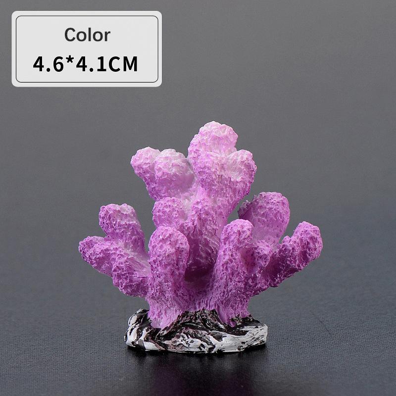 Mini coral artificial colorido bonito decoração de aquário ornamental para aquário