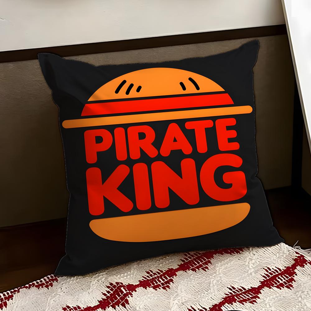 BBurger KKing Logo Cushion Cover Reversible Soft Durable Pillow Cover Home  Car MultiScene Use for Daily Comfort