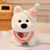 Adorable Fluffy White West Highland Terrier Plush Toy Stuffed Lifelike Dog Plushie Soft Puppy Animal Appease Doll Sweet Gift