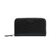 Monogram Logo Embossed Long Zipper Wallet Men Wallet Black 449391BMJ1G1000