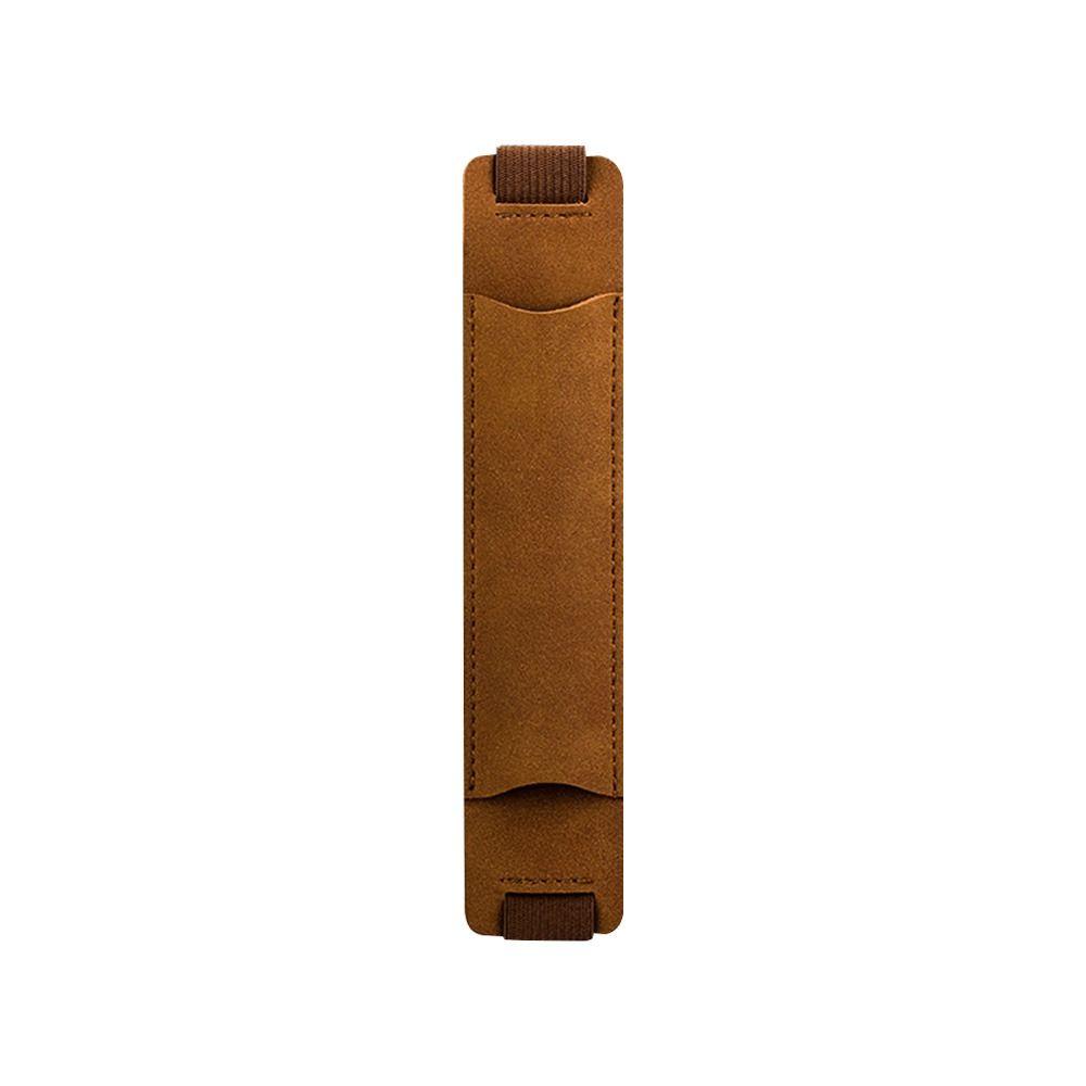 1 PC Portable Pen Case PU Leather Pen Holder Pen Clip Lightweight Elastic Buckle Pen Case Office Meeting Supplies