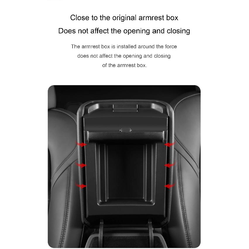 For Tesla Model Y Juniper Center Console Armrest Cover TPE Model 3/Y 2021-2025 Armrest Protection Cover Anti-slip Mat Accessory