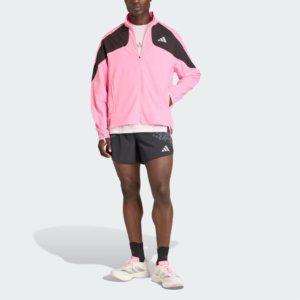 Adidas Adizero Tokyo Jacket Cherry Blossom Pattern Comfortable Sports Long Sleeve Running Jacket Men Jacket KC1237