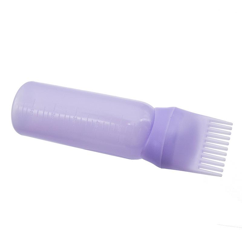 1PC 3 Color Oil Applicator Bottle For Hair Professional Hairdressing Dyeing Comb Bottles Barbershop Hairdresser Coloring Supplies