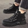 Spring and Autumn Men's Shoes New High-top Martin Boots Men's Trend Versatile Platform Tooling Shoes Short Boots