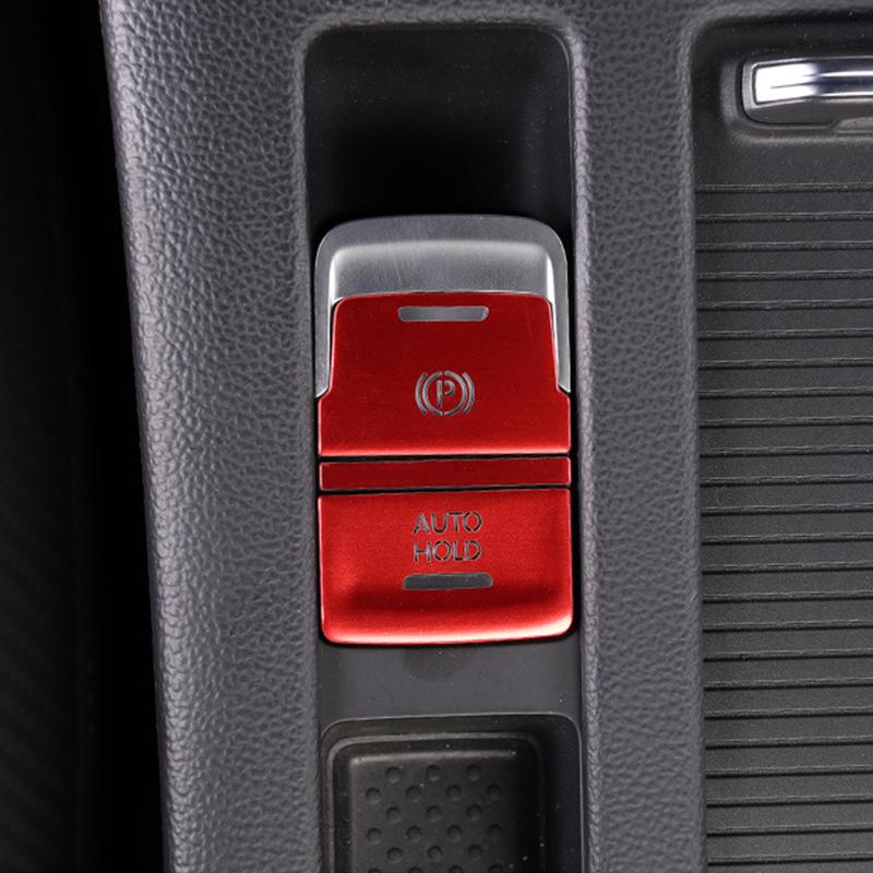 Car Door Unlock Button Decorative Sticker Suitable For Volkswagen Vw New CC One Click Start P Gear Interior Button