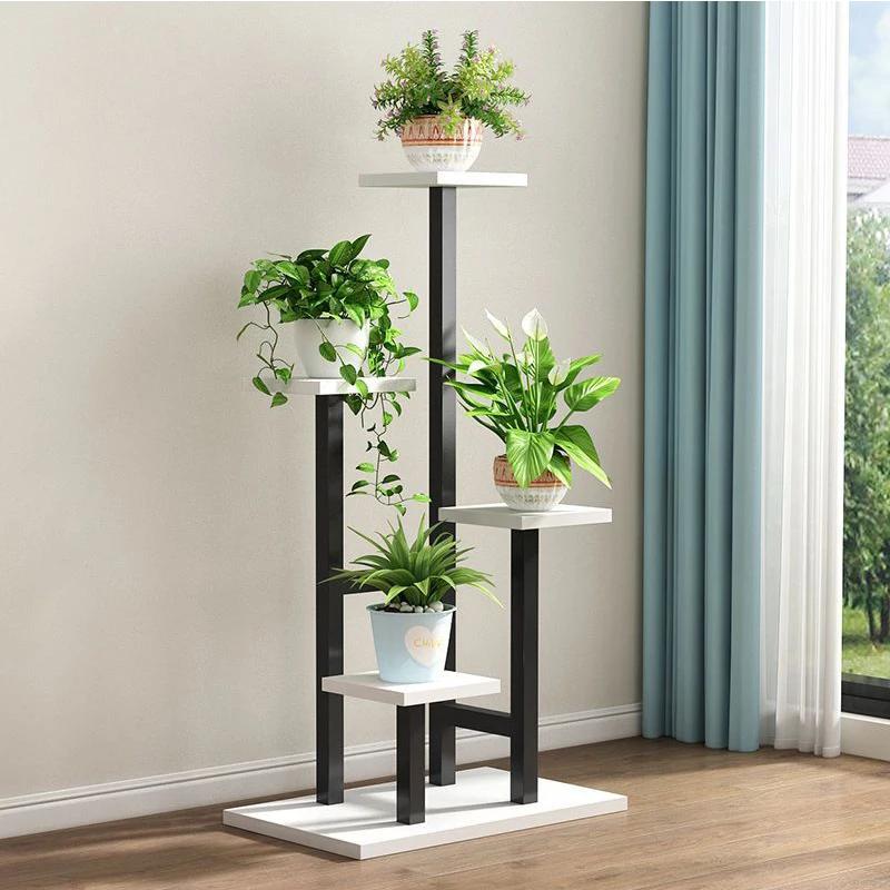 Indoor Plant Stand Multiple Plants Holder Flower Pot Holder Plant Shelves Indoor Shelves Simple Shelf Storage Flower Pot Shelves
