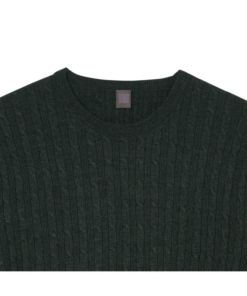 IOLO Vertical Cable Crewneck_Green