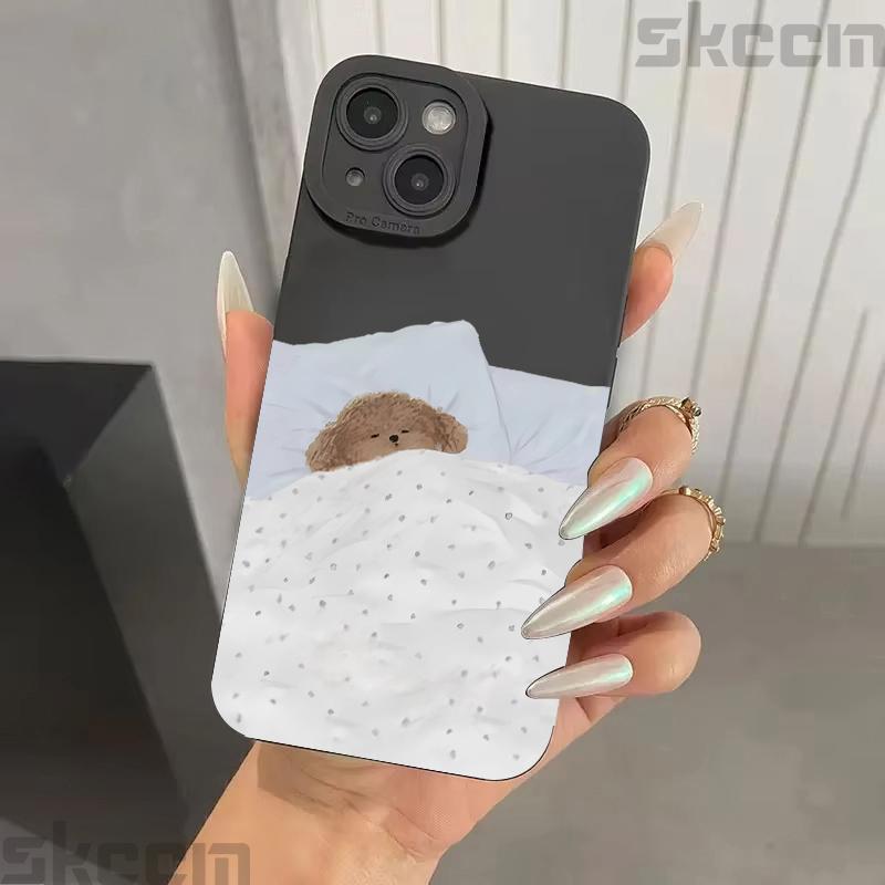 Cute Dog Cat Couple Phone Case For Samsung Galaxy A15 A35 A54 A55 S25 S24 S23 S22 S21 Ultra Plus S20 FE Shockproof Soft Cover