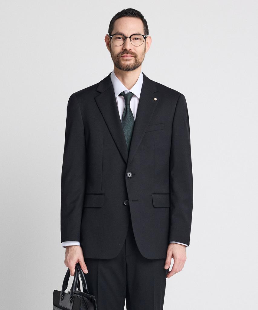 Stco (10-Year Suit) Wool Four-Way Stretch Essential Suit Setup Set Black (Classic Fit)_Ssjuz61Set