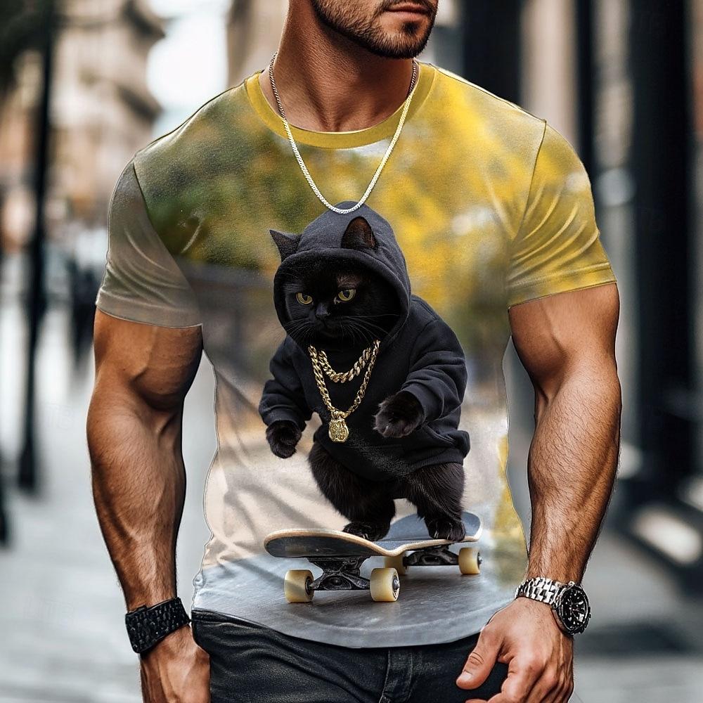 New for Crocodile T-Shirts Cute Animal 3D Print Men's Woman Casual Short Sleeve T Shirt Oversized Harajuku Top Tee Man Clothing