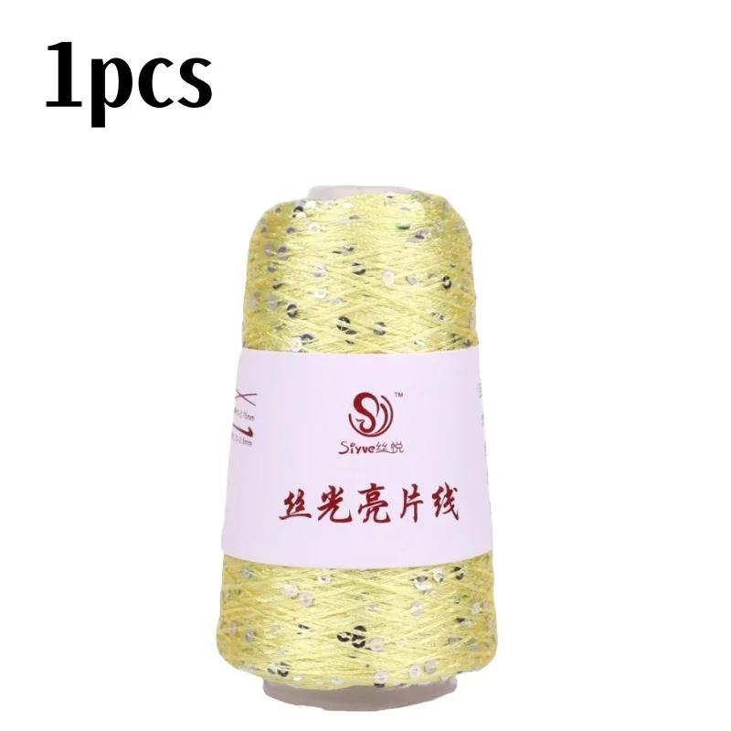 150 Farbe 700M 100g spezielles Paillettengarn DIY Bekleidungszubehör Stoffpuppe Strickgarn