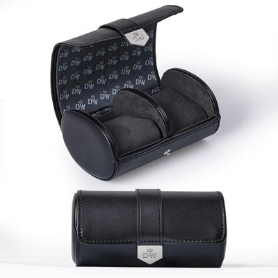 Étui à Montre DUKWIN, Rouleau à Montre 2 Pièces, Étui de Rangement pour Montre en Cuir PU pour Voyage, Rouleau à Montre en Cuir Véritable, Étui à Montre de Luxe, Rouleau à Montre Portable, T