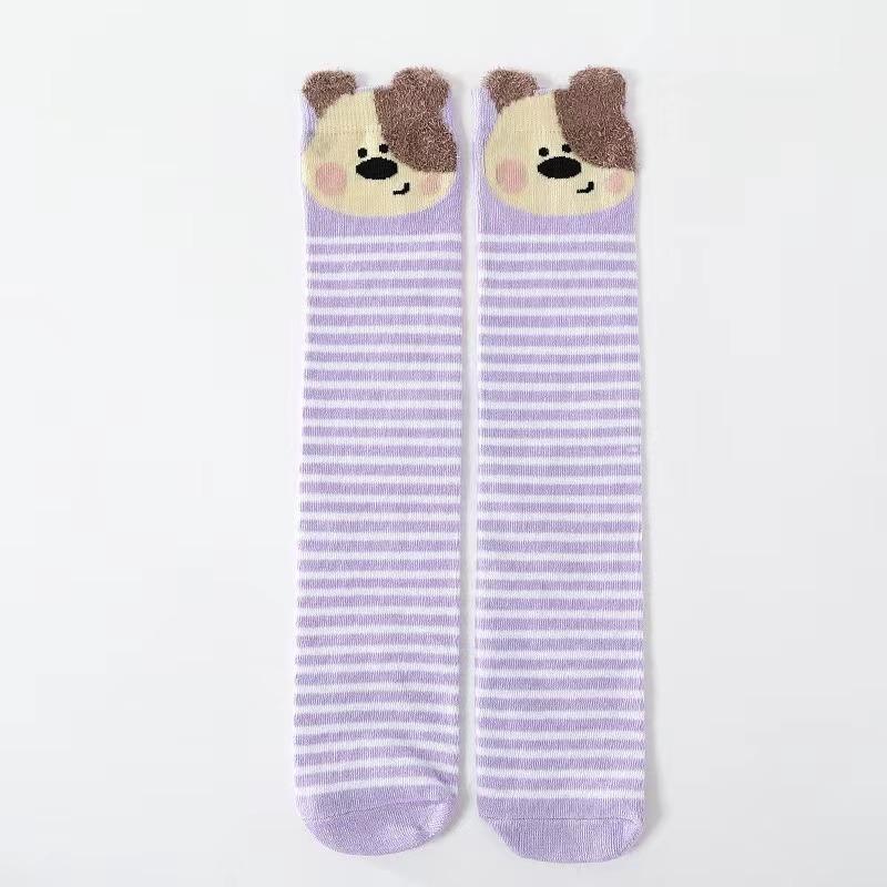 Girl Socks 3-12 Years Old Cotton Knee High Socks Lovely Long Children's Knee Socks Kids Dance Girl Todder Baby