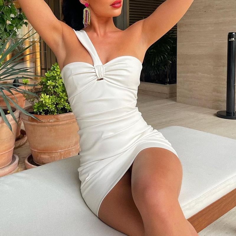 Women's Hot Season New Women's Sexy Off-shoulder Strapless Waistband Hip-pack Dress for Women