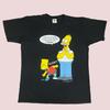 VTG The Simpsons Bart & Homer Heavy Cotton Black All Size T Shirt For Fans TR630