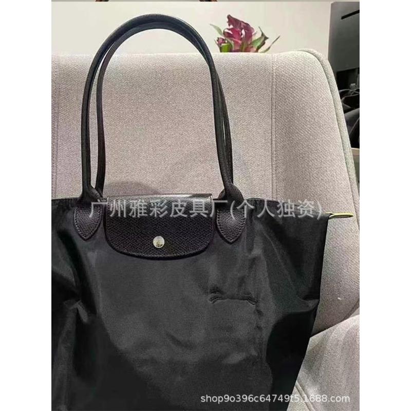High quality dragon inlaid bag week commemorative embroidered dumpling bag nylon handbag large capacity shoulder tote bag