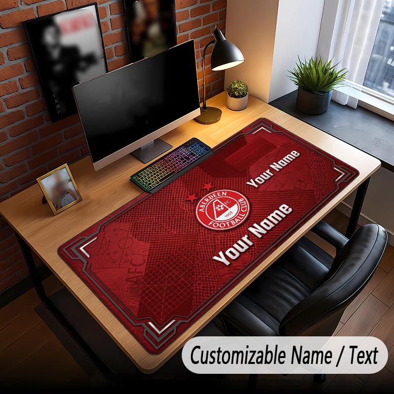 Large Mouse Pad Aberdeen FC Print Custom Name Text Desk Mat for Office Gaming
