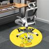Looney Tunes Tweety Popcorn Office Round Area Rug, Under Office Chairs Bedroom Living Room Home Decor, A1022359