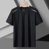 Couple Style Short Sleeved Ice Silk T-shirt Quick Drying and Breathable T-shirt Summer Sportswear Sports Short Sleeved T-shirt