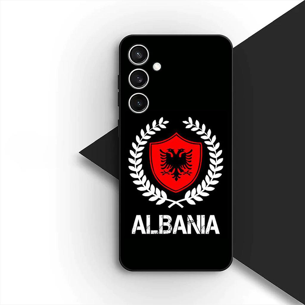 Hülle für Samsung Galaxy A35 A36 A55 A26 A05 A06 A14 A50 A51 A53 A54 A12 A13 A23 Handyhülle Weiche Hülle Albanien Albanische Flagge