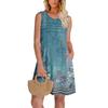 Womens Summer Dresses Loose  Sleeveless Sundresses Dress With Pockets