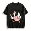 Registered Silly Goose Nurse Print Casual Top Pure Cotton T-shirt