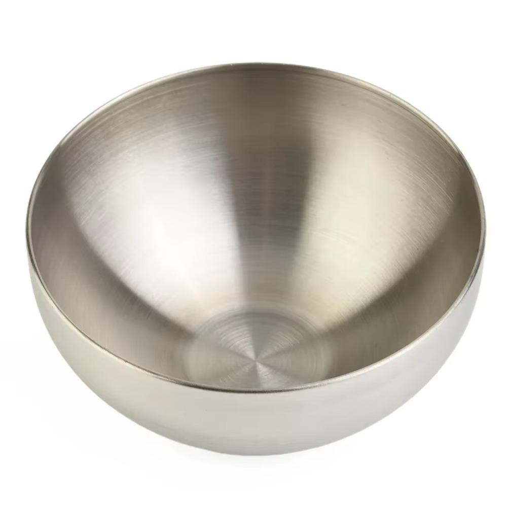304 Stainless Steel Fruit Salad Bowl Large Capacity Korean Soup Rice Noodle Bowl Silver Gold Multifunctional Food Container