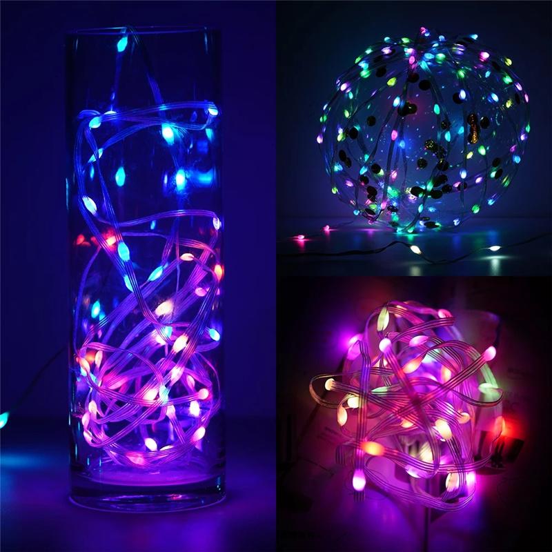 Christmas Tree RGB Fantasy Color Light, 100LED 10M WS2812B RGBIC Light, IP65 Waterproof Bluetooth Sprite LED Light String