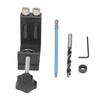 15° Oblique Hole Locator Positioner Woodworking Hole Jig Dowel Drill Kit Carpentry AccessoryBlack