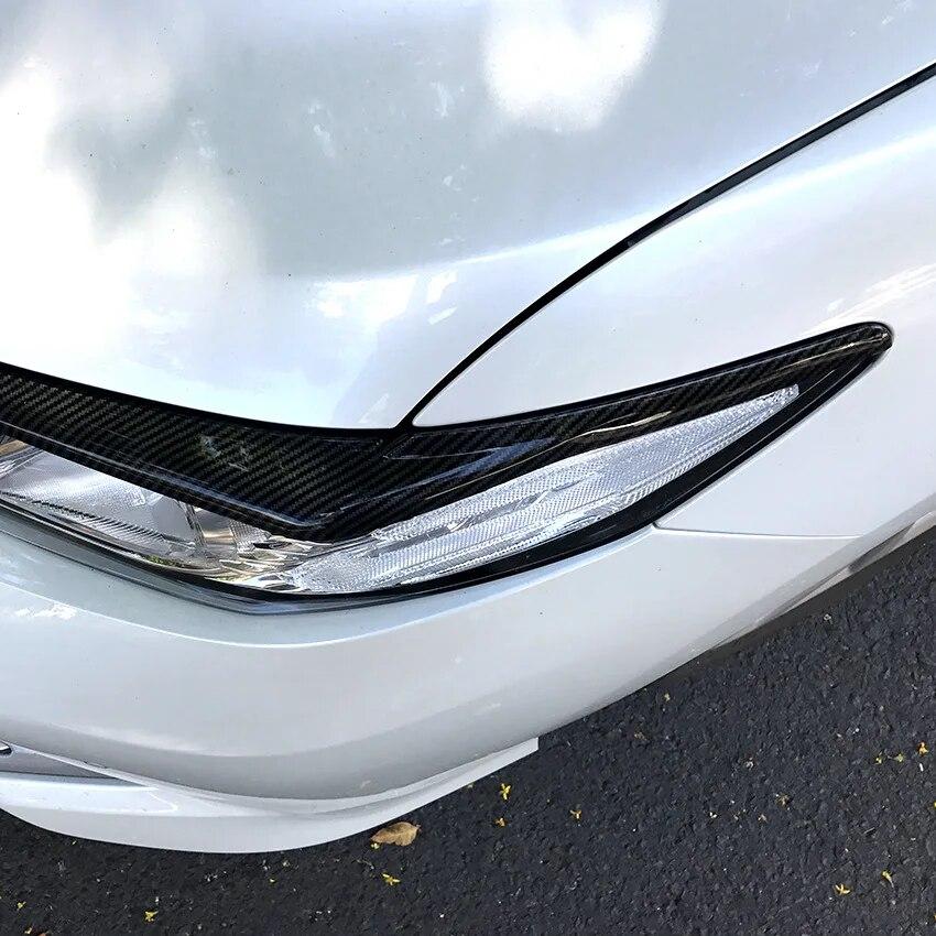 2 ks krytů nad přední světlomety pro Toyota Camry LE XLE SE XSE Samolepka obočí lišta 2018 2022 Autopříslušenství