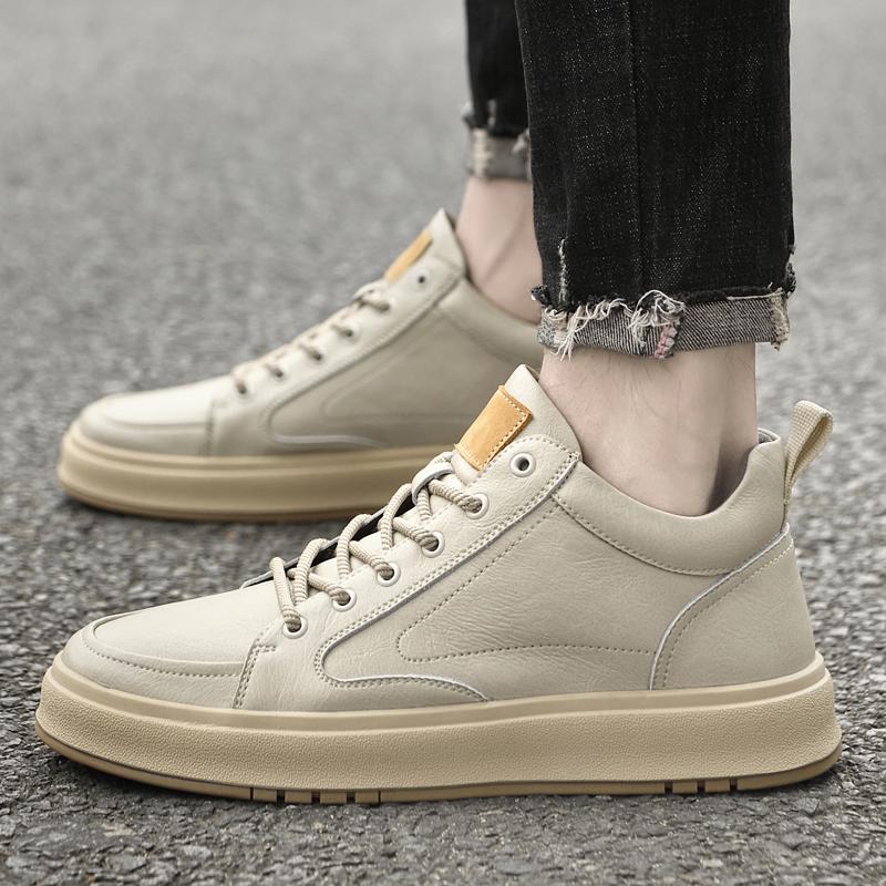 Men's Genuine Leather Casual Boots Comfortable Breathable Man Sneakers Winter High-top Fur Warm Ankle Boot Fashion Male Footwear