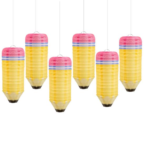 Crayon Hanging Paper Lanterns Party Decoration Welcome Back To School Classroom Decoration