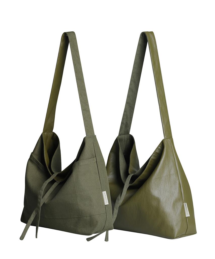 Socharming Plain Easy Leather Reversible Shoulder Bag - 4 Colors