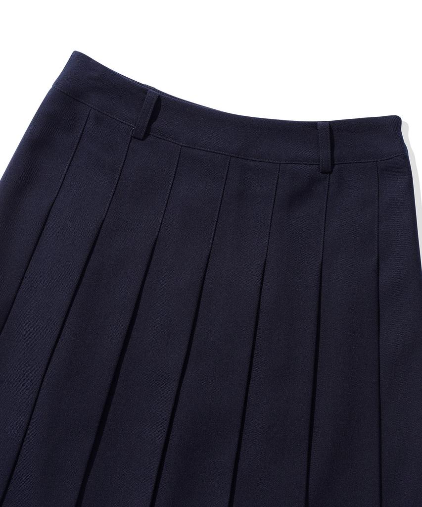 Code Graphy (Women) Pleated Skirt_Dark Navy