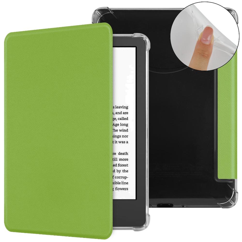 6 Inch E-Reader Case for Kindle Basic 2024/2024 Smart Cover 11/12th Gen C2V2L3 TPU Protective Shell Auto Wake/Sleep Folio Funda
