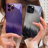 Pearl Lotus Puder Für IPhone 16 Pro Max 15 Pro 14 13 12 Mini 11 XS Max XR 7 8 Plu SE 2022 Gehärtetes Glas Handyhülle