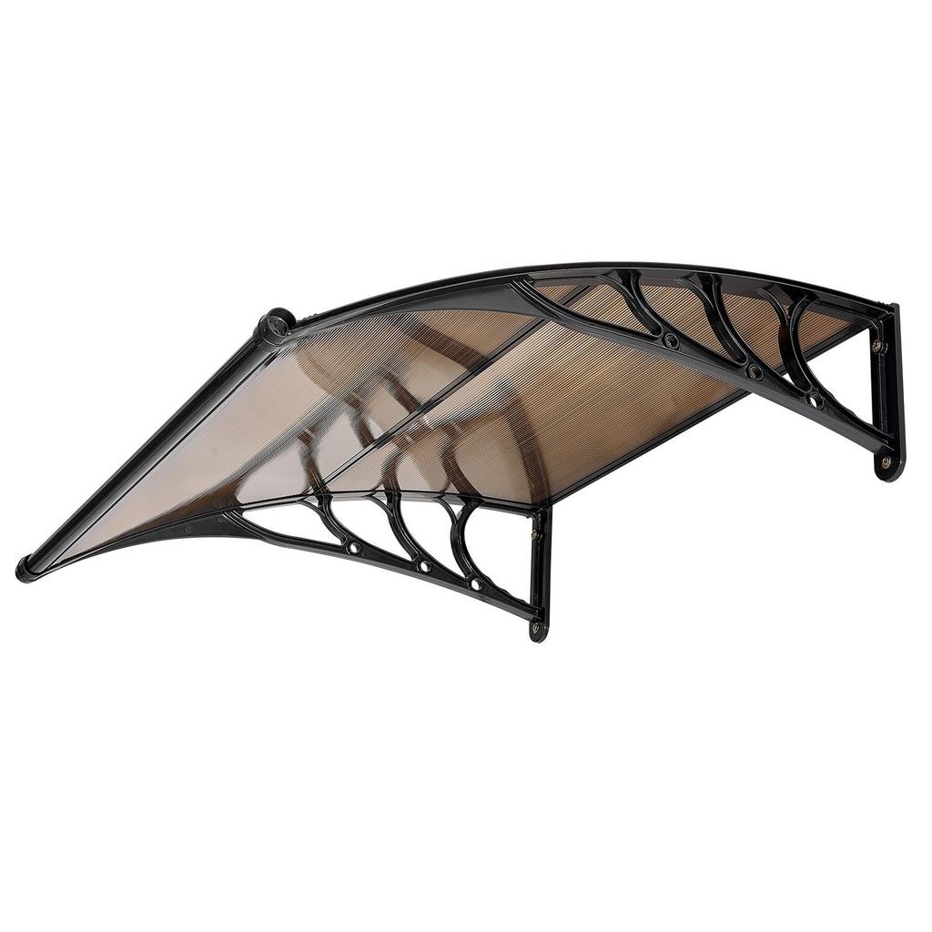 Awnings for Door Entrance, 38 X 40 In, Exterior Front Door Window Awnings with Drainage & ABS Bracket, Rain Snow Sun Protection, Overhang