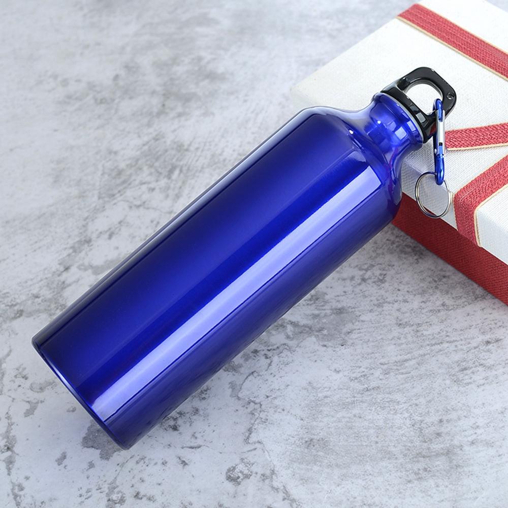 750ml Aluminum Water Bottle Mountain Bike Sports Water Bottle With With Climbing Buckle Riding Equipment Outdoor Drinkware