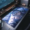 Großes Gaming-Mauspad Niedliche Anime-Mädchen Verriegelungskante Tastatur-Mauspad Gamer Rutschfestes Computer-Mauspad Kawaii Schreibtischmatte Teppich