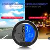 Solar Car Clock Thermometer LCD Digital Clock with Back Backlight Automotive Dashboard Watch Auto Accessories