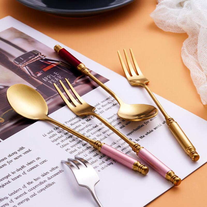 Wutuo 304 Retro Stainless Steel Cutlery Set