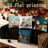 Heimdeko Weihnachten Thema Weihnachtsmann & Schneemann Kissenbezüge Muster Kissenbezug Geeignet für Sofa Schlafzimmer Auto Kissenbezug