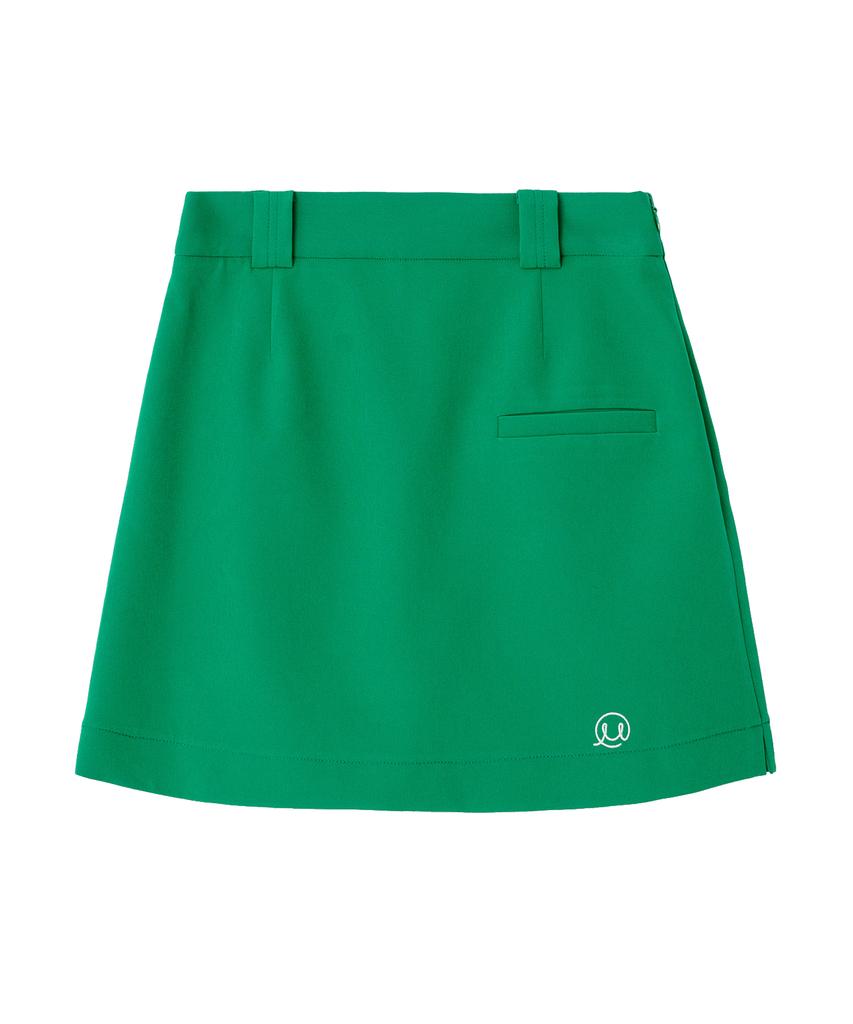 Mayol Symbol Embroidered Miniskirt_Green